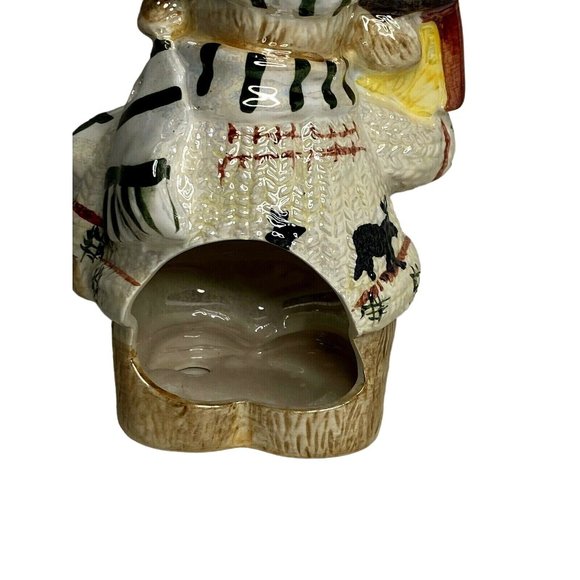 Unbranded Ceramic 8" Moose Votive Candle Holder Luster Finish Holidays Winter - Picture 3 of 5